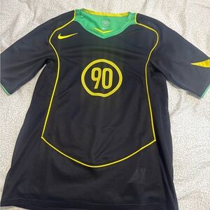 Nike Black Jersey with Green and Yellow Accents